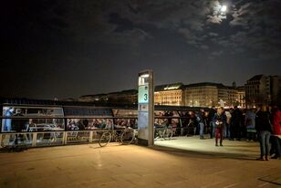 Nacht des Wissens 2017 Alster bei Nacht