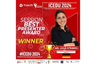 Best Presenter Award Julia Stranzl