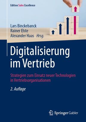 Titelbild Veröffentlichung Digitalisierung im Vertrieb, Lars Binckebanck et al. 2023. 2. Auflage. Springer-Verlag