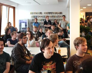 Publikum beim Game Jam