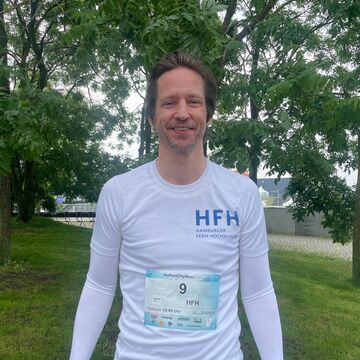 Nils Johannsen beim HafenCity Run 2024