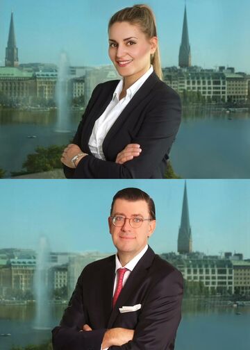 Portraits von Dr. Carina Koll und Prof. Dr. Johann Knollmann 